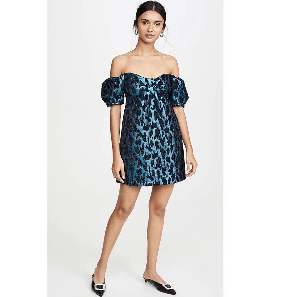 NWT Nordstrom Blue Off the shoulder Cocktail Dress